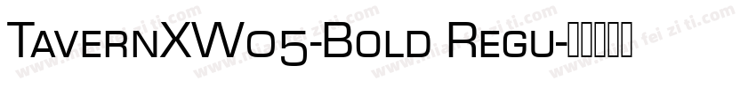 TavernXW05-Bold Regu字体转换